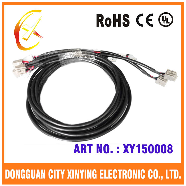 12 pin automotive electrical wiring harness with hot shrinking tube