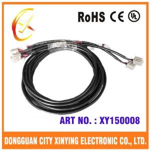 12 pin automotive electrical wiring harness with hot shrinking tube title=