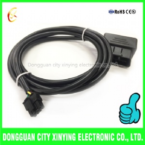 custom molded obd2 to 3.0mm 8 pin molex connector extension cable title=