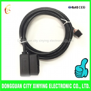 custom molded obd2 to 3.0mm 8 pin molex connector extension cable